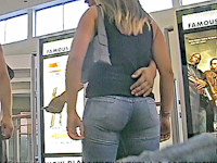 Chicks in tight blue jeans always turn me on! Especially if the chick's butt is so delicious, round and sexy. Watch and enjoy!