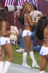 Sexy cheerleaders dance with camel toes