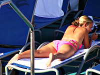 The sexy bikini babe was spied on the camera and of course she did not know to have become the star of our great site