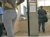 Big tits and big butt - is there anything hotter than that? I doubt it. Just check out that babe in grey big butt jeans
