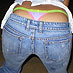 Thong flash jeans