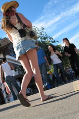 1202 Tourist cought. Mini skirt up skirt pics
